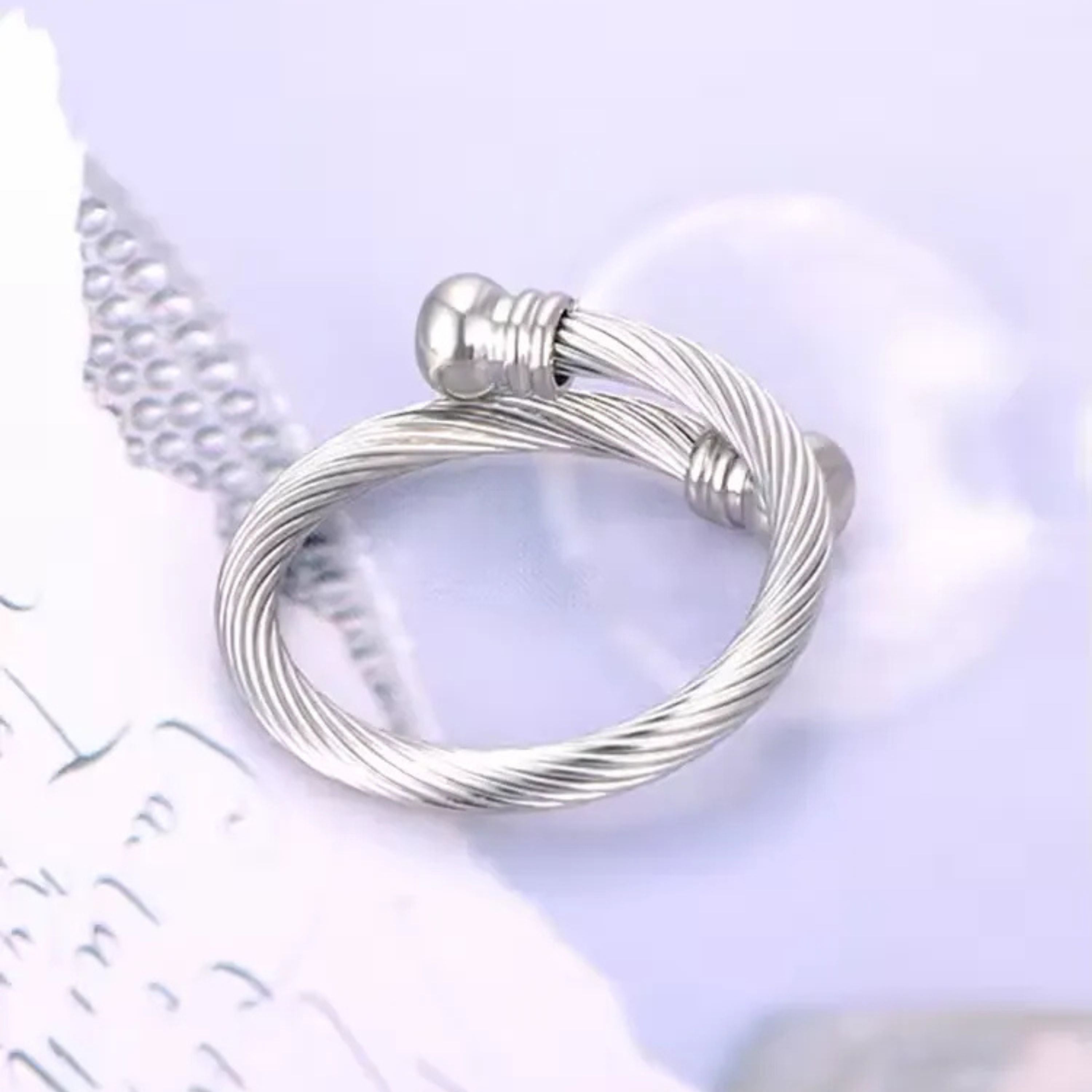 Twisted Cable Wire Ring